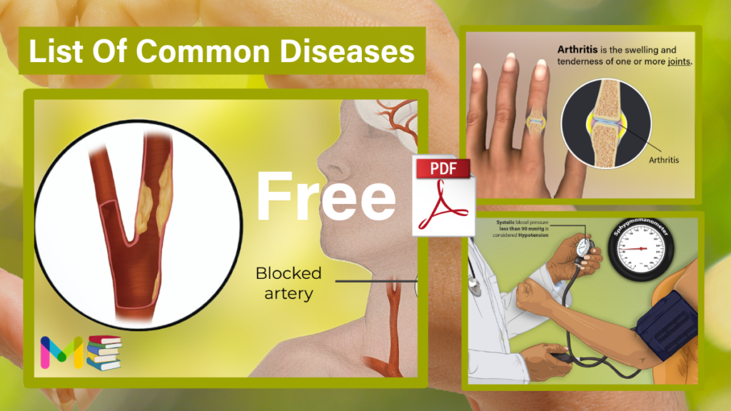 List of common diseases